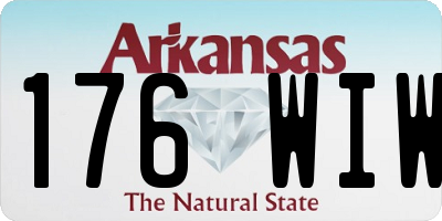 AR license plate 176WIW