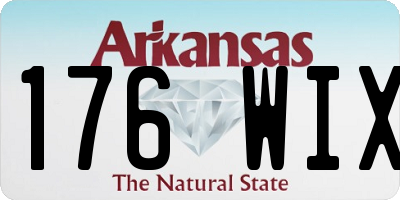 AR license plate 176WIX