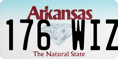 AR license plate 176WIZ