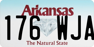 AR license plate 176WJA