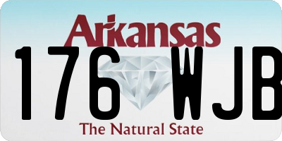 AR license plate 176WJB
