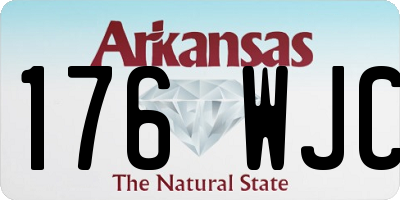 AR license plate 176WJC