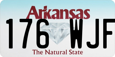 AR license plate 176WJF