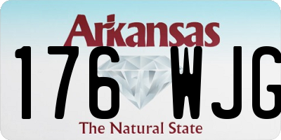 AR license plate 176WJG