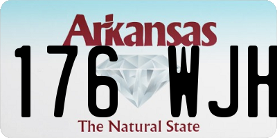 AR license plate 176WJH