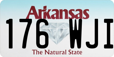 AR license plate 176WJI