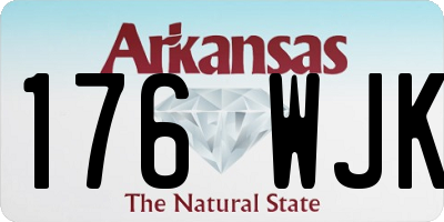 AR license plate 176WJK