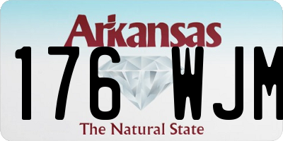 AR license plate 176WJM