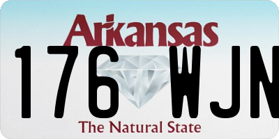 AR license plate 176WJN
