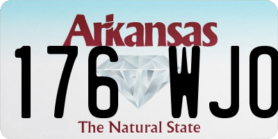 AR license plate 176WJO