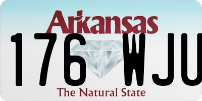 AR license plate 176WJU