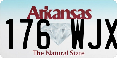 AR license plate 176WJX