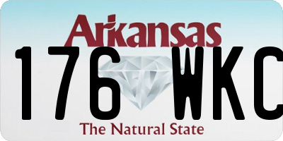 AR license plate 176WKC