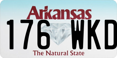 AR license plate 176WKD