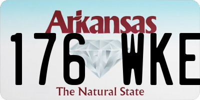 AR license plate 176WKE