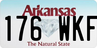 AR license plate 176WKF
