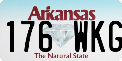 AR license plate 176WKG