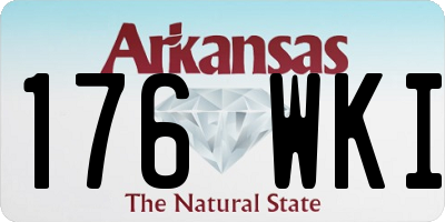 AR license plate 176WKI