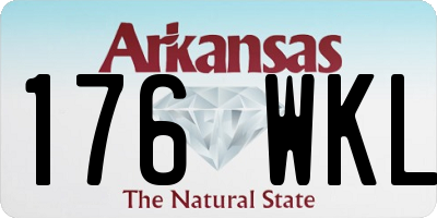 AR license plate 176WKL