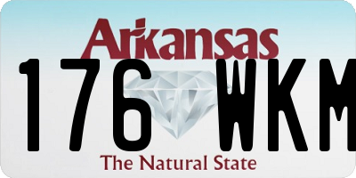 AR license plate 176WKM