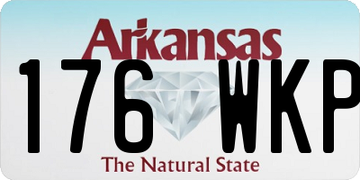 AR license plate 176WKP