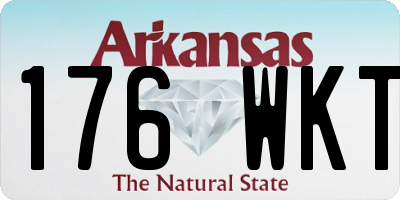 AR license plate 176WKT