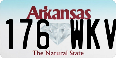 AR license plate 176WKV