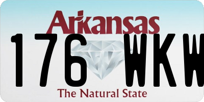 AR license plate 176WKW