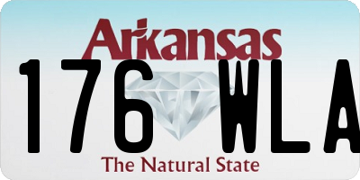 AR license plate 176WLA