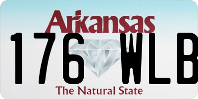 AR license plate 176WLB