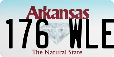 AR license plate 176WLE