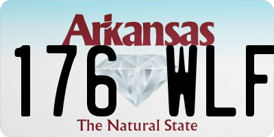 AR license plate 176WLF