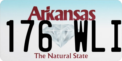 AR license plate 176WLI
