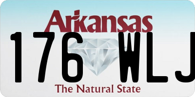 AR license plate 176WLJ