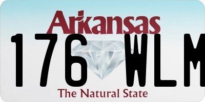 AR license plate 176WLM