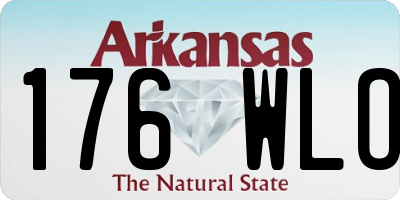 AR license plate 176WLO