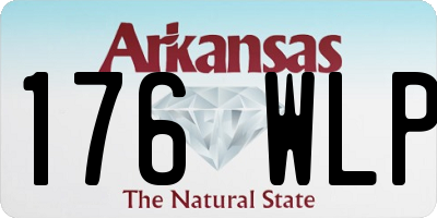 AR license plate 176WLP