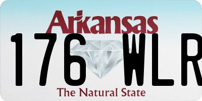 AR license plate 176WLR