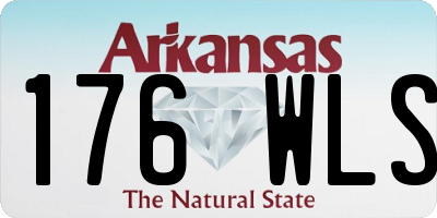 AR license plate 176WLS