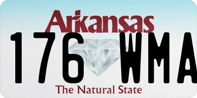 AR license plate 176WMA