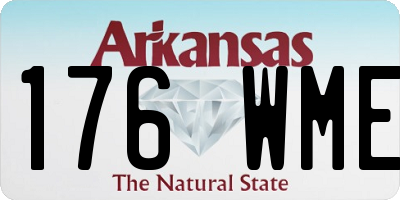 AR license plate 176WME
