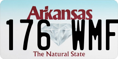 AR license plate 176WMF