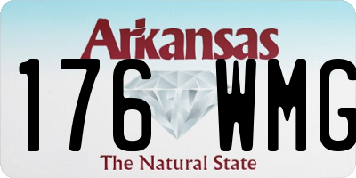 AR license plate 176WMG