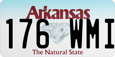 AR license plate 176WMI