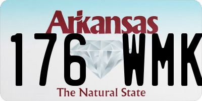 AR license plate 176WMK