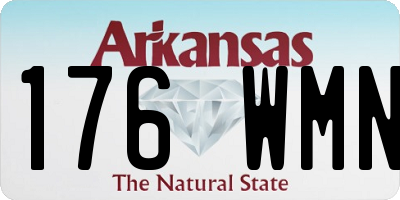 AR license plate 176WMN