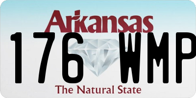 AR license plate 176WMP