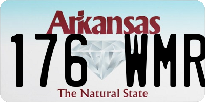 AR license plate 176WMR