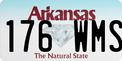 AR license plate 176WMS