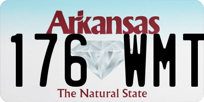 AR license plate 176WMT